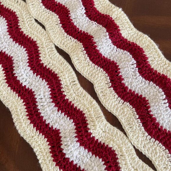 Handmade cozy scarf, Crochet unique and long scarf - Picture 6 of 6